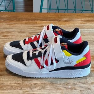 Adidas Forum Low Men's Sneakers | White/Red/Legend Ink | Size 10.5